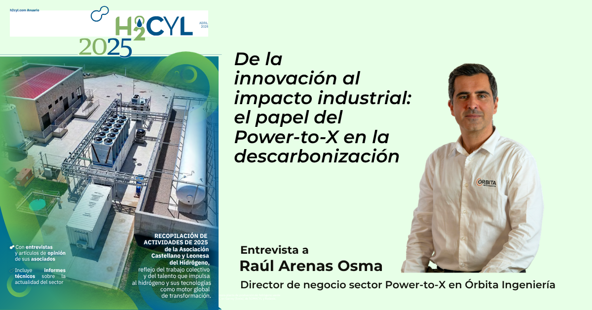 Órbita Ingeniería Anuario H2CYL 2025 | Hidrógeno renovable